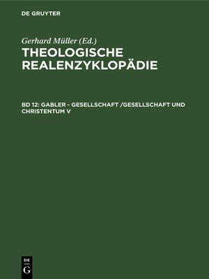 cover image of Gabler--Gesellschaft /Gesellschaft und Christentum V
